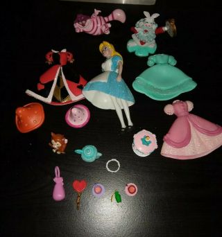 Mattel Disney Polly Pocket Alice In Wonderland Doll With Assorted Accessories