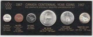 1967 Canada Coin Year Set In Folder