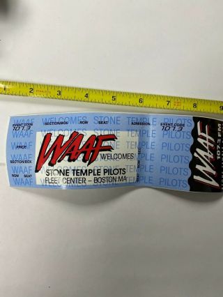 Stone Temple Pilots Waaf Sticker Promo Rare