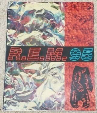 Rare R.  E.  M.  Aneurysm 95 Tour Book Hologram Rem Vtg Must Look