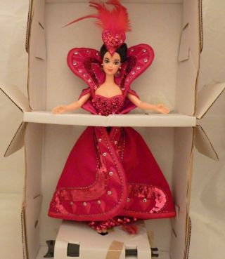 1994 Bob Mackie Queen Of Hearts Barbie Doll With Shipper
