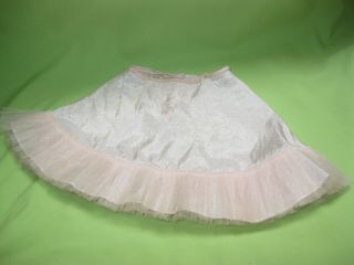 Vintage 1950s Madame Alexander Cissy Doll Pink Taffeta Petticoat Slip Can Can