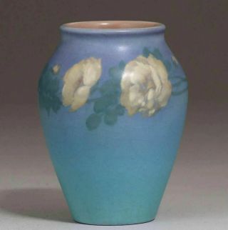 Rookwood Pottery Floralfloral Vellum Vase Ed Diers 1925