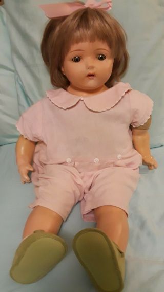 26 " 1922 Dolly Rekord Phonograph Doll Designed By Madame Hendren Needing Tlc