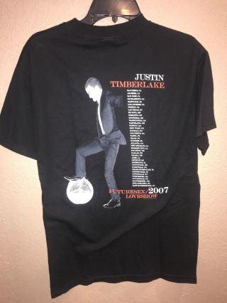 Justin Timberlake Concert Tour Shirt Mens Size Medium