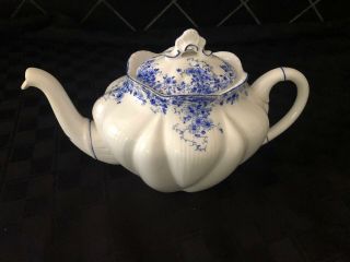 Shelley English Dainty Blue Large 5 Cup Teapot 051/28