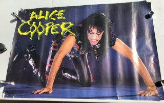 Vintage 1987 Alice Cooper Poster “nightmare Returns” Tour Kane Roberts Winger