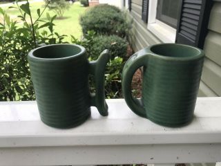 Rare Teco Pottery Coffee Mugs