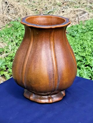 Rare Fulper Arts & Crafts Tulip Vase In Copper Dust.  Grueby.  Marblehead Pottery