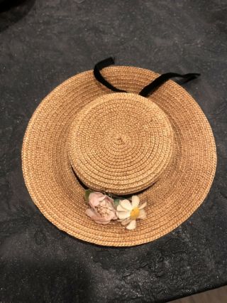 Vintage 1950’s Madame Alexander Elise Doll Straw Hat