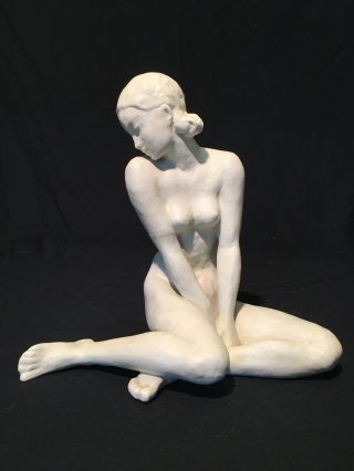 Gorgeous Art Deco Fritz Klimsch Rosenthal Porcelain Germany Nude Figurine 10”x11
