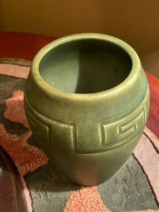 1904 Rookwood Stickley era arts and crafts pottery vase matt green 3