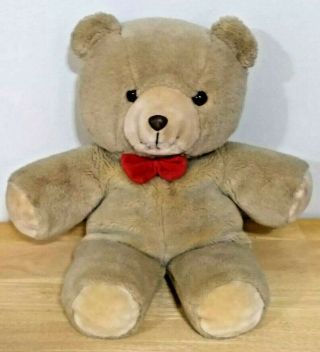 Gerber Tlc Tender Loving Care Bear 20 " Plush Teddy Stuffed Animal Toy Red Bowtie