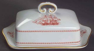 Spode Trade Winds Red Butter Dish 5618740