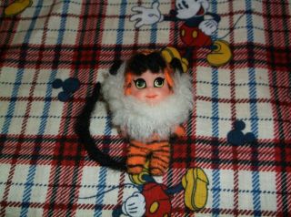 Vintage Mattel Animiddle 3636 Tiny Tiger Liddle Kiddle Doll 1969 - 1970