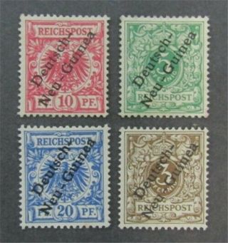 Nystamps German Guinea Stamp 1 - 4 Og H $32