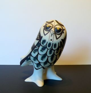 Rare Strawberry Hill Pottery Werkshop Canada Large Standing Owl Figurine