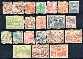 Germany - 1945 Cottbus - City,  Country Views - Full Set - Never Hinged