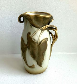 Organic Paul Dachsel Vase Art Nouveau Amphora Turn Teplitz Austria Czech 1902