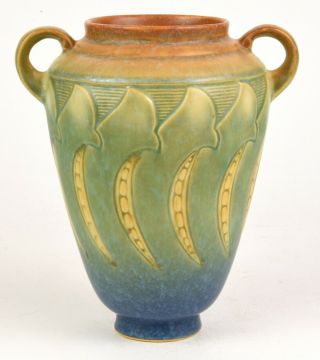 Roseville Pottery Blue Falline Vase Shape Number 649 - 8 "