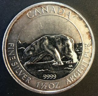 Canada - Silver 8 Dollar Coin - 1 1/2 Oz.  - 2013 - Unc