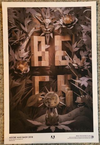 Beck 12x18 Poster Print By Brian Yap & Lidia Lukianova Adobe Max 2018 Max Bash