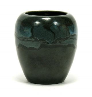 Seg Saturday Evening Girls Paul Revere Pottery Black Landscape Vase Arts & Craft