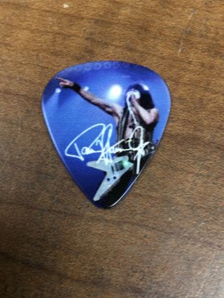 Kiss Hottest Tour Flag Guitar Pick Paul Stanley Signed 6/29/11 British Columbia
