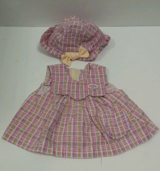 Rare Zapf Creation Baby Born Doll Clothes Purple Pink Jumper Hat Outfit