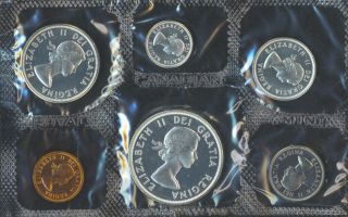 Canada 1963 Proof Like Coin Set 1.  1 Oz Pure Silver Pl Cameo Dollar Envelope