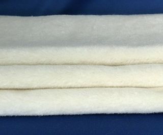 Extra Dense Alpaca / Silk / Mohair Blend Fabric - White - 1/4 