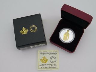 2015 $10 Fine Silver Coin 200th Anniversary Birth Of Sir John A.  Macdonald Rcm