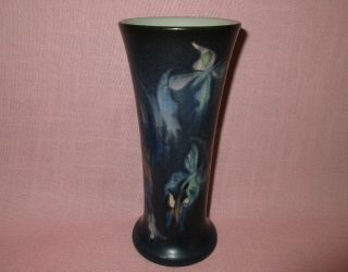 Rookwood Pottery Vellum Butterfly Vase 1357e Artist Signed T.  M.  P 1916 7 1/2 "