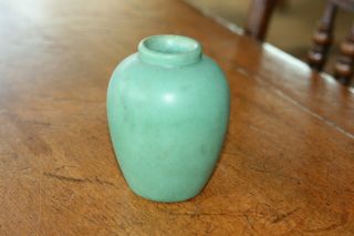 Teco Pottery Matte Green 4 1/8 Inch Vase
