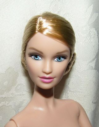 Nude Barbie Doll Model Muse Oscar Le La Renta Something Blue Bride Lara 4 Ooak