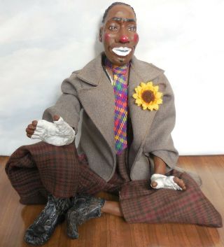 Daddy’s Long Legs Cecil African American Clown Collectible Doll Shelf Sitter