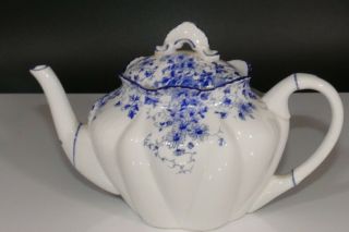 Shelley English Dainty Blue,  Fine Bone China Small Dainty Blue Teapot Rd 272101