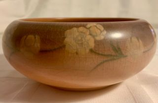 Rookwood Pottery Vellum Bowl By Wilcox Dated 1921.