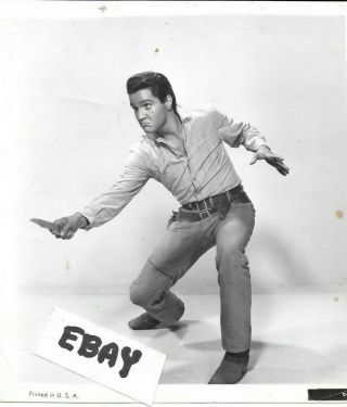 Rare Elvis Photo Movie Still Estate Find Action 1950 