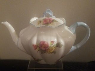 Shelley Begonia Dainty Shape Teapot 13427 - 4 Cup - Made In England