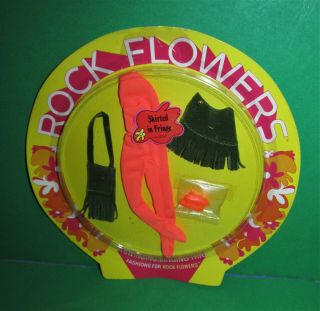 Mattel 1970 Rockflowers 4051 Skirted In Fringe For Dawn,  Pippa Nrfp