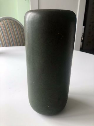 Marblehead Pottery Dark Green Cylindrical Vase