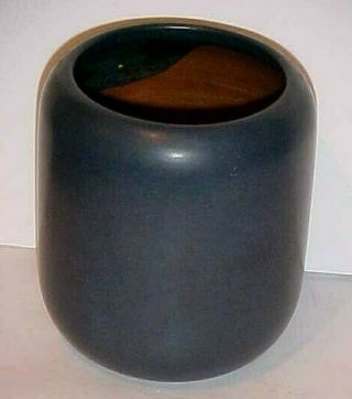 Arts & Crafts Mission Marblehead Pottery Vase Marked,  Paper Label