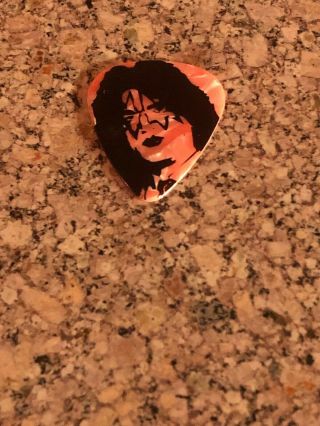 Kiss Kruise Iv 4 Guitar Pick Tommy Thayer Pearl Orange Signed Makeup Spaceman