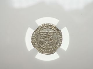 Hungary.  Ferdinand I Silver Denar,  1548 - Kb,  State,  Ngc Ms63