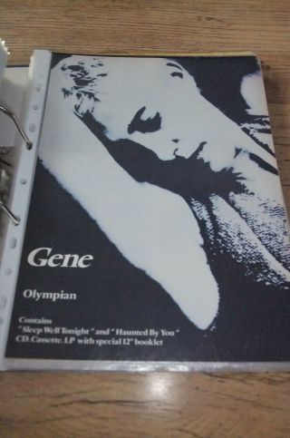 ☆ Rare Gene Olympian Album Press Advert Poster A4 ☆