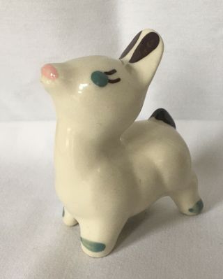 Shawnee Pottery Miniature Figure Deer Figurine / Hard To Find