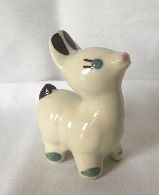Shawnee Pottery Miniature Figure Deer Figurine / Hard To Find 2