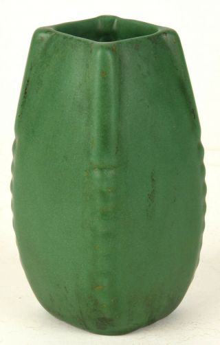 Weller Pottery Bedford Matte Green Arts And Crafts 5.  5 " Tall Vase
