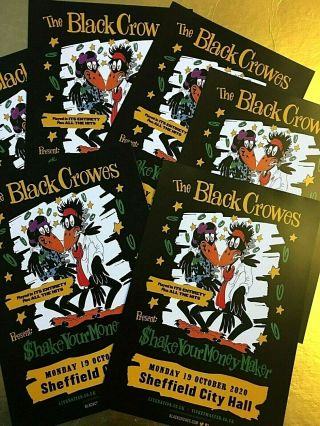 The Black Crowes Tour 2020 Shake Your Money Maker Double Sided Flyer Sheffield 3